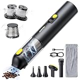 AUXITO Akku-Handstaubsauger, Auto-Staubsauger-Stark 14000Pa, 4 IN 1 Autostaubsauger Handstaubsauger mit Haustier Werkzeug, Mini Staubsauger für Auto, Haus, Büro, Küche,Tierhaar Reinigung