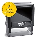 Trodat Printy Stempel 4913 - Abdruck 58 x 22 mm - Wunschtext + Logo personalisieren - selbstfärbend - Firmenstempel - Adressstempel - online gestalten (Gehäusefarbe Schwarz)