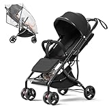 BugyKido Kinderwagen Buggy, Kinderbuggy Klappbar für 0–3Jahre, Reisebuggy mit Liegefunktion und 5-Punkt-Sicherheitsgurt, Tragbares Design, Maximale Tragfähigkeit 15KG