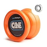 YoyoFactory ONE Yo-Yo - ORANGE (Vom Anfänger Zum Profi, Moderne Leistung YoYo, Metall Kugellager, Schnur und Anleitung Enthalten)
