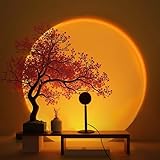 GY Sunset Lamp, 4 Farben Sonnenuntergang Lampe, USB-Anschluss Sonnenlicht LED Projektor, 180° Schwenkbares Ambientelicht, Ideal für Fotos, Selfies und Wohnraumdekoration