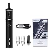 Vaptio Cosmo A2 Elektronische Zigarette Kit 2000mAh 25W Box Mod Batterie 3.0ML Tank 2Stücks C5 1.0ohm / C6 0.7ohm Cosmo Spule Vaporizer Vape Pen Kit Keine E-Flüssigkeit Kein Nikotin(Schwarz-grau)