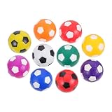 WHAMVOX 10 Stück Teiliges Bunte Kunststoff Kickerbälle für Tischfußball Langlebig Farbenfroh Leicht Passend für Standard Tischkicker Spiele Robust und Schadstofffrei für Erwachsene