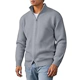 Pullover Herren Winter Warm Fleecepullover Strickpullover, Herbst Pullover Herren Sweatshirts Sweater Pulli Winterpullover Schwarzer Langarm Männer