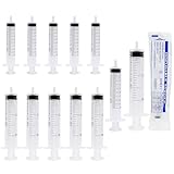 12 Stück Spritze 10ML/20ML, Einmalspritzen Kunststoff, Dosierspritze Ohne Nadel, Wiederverwendbare Werkzeuge für Flüssigkeitsmaß Spritzen, Futterspritze, für Labor, Haustierfütterung, Bremsflüssigkeit