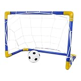 Fußballtor Kinder – Trainingsnetz, Sportspielzeug | Tragbares faltbares Kinder-Fußballtor 45 cm, Robustes Netz, leichte Montage, ideal für Indoor Outdoor Übungsspiele und motorisches Training