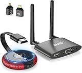 Wireless HDMI 4K/5G, Wireless HDMI Transmitter and Receiver, VGA&HDMI Doppelbildschirm Funkübertragung, Kabellos Sender Empfänger von Laptop,TV Box,Kamera,PS5 auf TV/Monitor/Beamer 165FT