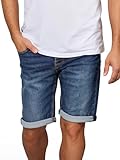 MUSTANG Jeans Shorts Herren Stretch Kurz Regular Fit Chicago Real X Kurze Hosen Sommer Denim Einfarbig Blau w34, Größe:W 34, Farbe:Denim Mid Blue (682)