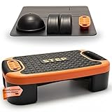 Stepper für Zuhause – Vielseitiges Steppbrett für Ganzkörpertraining – Sportgeräte Zuhause zur Kräftigung von Beinen, Gleichgewicht & Knöcheln – Mit rutschfester Anti-Slip Matte