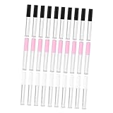 minkissy Runde Lipgloss Flaschen Leere Kosmetik Tuben Für DIY Lippenpflege Transparent Mit Verschiedenen Deckelfarben Pink Perfekt Für Lipgloss Und