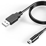 Mellbree Geeignet für Nintendo 3DS Ladekabel, kompatibel mit Nintendo 3DS XL/2DS/2DS XL/DS/DSI/DS XL und anderen Modellen, USB A 2.0 Ladekabel, 1A, schwarz, 3,9 Fuß (1,2 Meter), 1 Stück