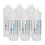Nanoprotect Bioethanol 96,6% | 6 x 1 Liter | Flüssiger Ethanol Brennstoff für Indoor Kamin und Tischfeuer | Reiner Ethylalkohol als Lösemittel | Geprüfte Premium Qualität