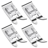 WY LIGHTING LEVEL 4 Stück Universal Nähmaschinen Nähfuß, Allzweck Zick Zack Fuß Multifunktionales Metall Zubehör zum Nähen Geradem Stich zum Aufschnappen für Inländische Nähmaschinen