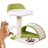 Katzenbaum für Indoor-Katzen | Kätzchen-Kratzspielzeug | Katzenkratzbaum aus Sisal mit Krallenschleifen und Katzenspielzeug für Kätzchen, Zuhause Skuda