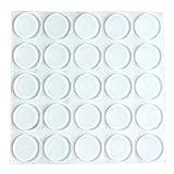 Elastikpuffer Transparent Rund Durchmesser 20mm X Stärke 2mm, Möbelpuffer Gummifüße Selbstklebend, Schutzpuffer Anschlagdämpfer 25 Stück Silikonpuffer