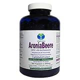 ARONIA Beeren OPC Cell(Zell) Protect - 360 Pulver Kapseln - Antioxidantien + Immunsystem + Abwehrkräfte - Polyphenole Anthocyane Flavonoide - NATUR PUR ohne ZUSATZSTOFFE - Deutschland. 26845-360
