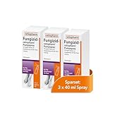 Fungizid-ratiopharm® Pumpspray im Sparset 3 x 40 ml Spray mit dem Wirkstoff Clotrimazol: Zur schonenden Behandlung verschiedener Pilzerkrankungen der Haut, wie z. B. Fußpilz.