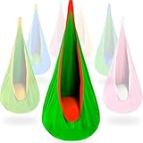 Hängehöhle Zeltschaukel F. Drinnen & Draußen | Inkl. Aufblasbare Matten Und Zubehör - Bis 200KG | Hängesitz(B)