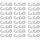 LATRAT 50 Stück Maske Ohrhaken, Maskenhalter Maske Extender Halterung, Weiß Maske Extender Halterung, Ohrschutz für Erwachsene und Kinder