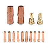 Für Bernard NS-5818C Ersatzdüse & DS-1 Diffusor-Kit für 10 optionale T-023/T-030/T-035/T-045 Kontaktspitzen für MIG-Schweißgeräte (T-045)