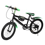 20 Zoll grünes Mountainbike für Kinder belastbar bis 85kg fahrrad 20 zoll jungen kinderfahrrad 20 zoll Jungen und Mädchen fahrrad 20 zoll jungen kinder fahrrad Premium-Mountainbike mit Federgabel
