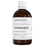 wesentlich. Rizinusöl kaltgepresst 100ml - 100% reines Rizinusöl - für Haut und Haare, Wimpern und Augenbrauen