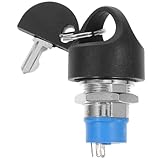 MOLUCKFU Zündschalter Schloss Set für Mobilitätsroller Kompatibel mit Pride Elektrorollstuhl Langlebiges Abs und Schwarzes Ersatzteil mit Schlüssel Passgenau für Senioren Scooter