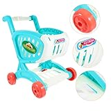 Vaguelly Einkaufswagen Für Miniatur Warenkorb Mit Spielkasse Und Zubehör Ideal Für Rollenspiele Im Freien Fördert Die Kreativität Und Motorik Für Kleinkinder Ab 3 Jahren