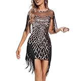 Pailletten Sexy Kleid Hochzeit Außenhandel Grenze Nachtclub Abendessen Kleider bestickte Kleider (Gold, XL)