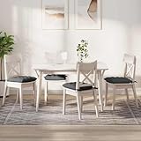 Hoopleep Sitzkissen 2er Set Dunkelgrau 40x40x6 cm, weicher Stoff für Esszimmer, Stuhlauflagen Indoor, Bequeme Polsterung, maschinenwaschbar