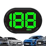 Rrlihjgu Digitaler Geschwindigkeitsmesser für , digitaler Geschwindigkeitsmesser für die Windschutzscheibe, GPS-Messgerät, Auto-Innenzubehör, Panelmessgeräte