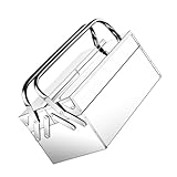 DECOMELODY Kasten Werkzeugkasten Aus Edelstahl Tool-organizer Bücherregale Schraubendreher Dekorative Behälter Zusammenklappbar Draht Inhaber Spieß Rostfreier Stahl Silver