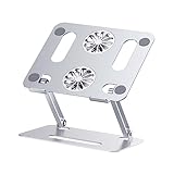 Gadpiparty Kühlhalterung notebookständer laptopständer Luftbefeuchter mit großer Kapazität USB-Laptop USB-Kabel heizstrahler Gaming-Laptop-Kühler Laptop-Lüfterkühler Aluminiumlegierung Silver