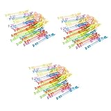 Vaguelly 60 Stück Kinder Üben Ausbildung -Loch Abs Blockflöte Instrument Professioneller Anfänger Frühe Deutsche Klarinetten Für Sopran Farbanfänger Cyan Multiinstrumente Kinder