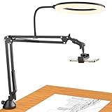 TONOR Overhead-Ringlicht-Kit, 10-Zoll-Ringlicht mit robustem Auslegerarm und Telefonhalter, Einstellbarer Winkel, geeignet für Videoaufzeichnung, Live-Stream, Zeichnen, Make-up-Nägel
