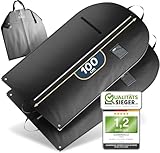 FiRiO® 2 x Premium Kleidersack - BIS 50% DICKERES Material - Faltbare Kleidersack Reisetasche - Business Anzugtasche - Atmungsaktive Kleiderhülle für Reise & Aufbewahrung - Kleidersäcke 100x60cm