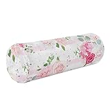 FRODOTGV Romantische französische Blumensträuße Nackenrolle, Bettwäsche, Essentials, Rundhalskissen, weiches rundes Kissen, Zylinder-Kissen, Nackenrolle, dekorative Kissen