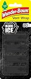 Wunder-Baum Vent Wrap Lufterfrischer fürs Lüftungsgitter Bietet lang anhaltenden Duft Unauffälliges Design|Black Ice, 4 Stück