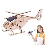 Ylnailky Hubschrauber Modell | Solarenergie Flugzeug Spielzeug | Kreativ Bausatz Für Kinder Modellbau