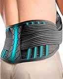 NativoDex Rückenstützgürtel - Rückengurt zur Stabilisierung der Lendenwirbelsäule - Lendenwirbelstütze für den unteren Rücken mit Stützstäben zur Verminderung von Rückenschmerzen