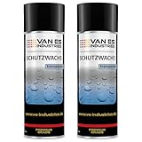 2x Schutzwachs Spray 400ml transparent | Sprühwachs | Unterbodenschutz | Rostschutz | Korrosionsschutz