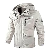 LCpddajlspig Winterjacke Herren Wasserdicht, Snowboardjacke Herren: Winterjacke Wasserdicht Warm Wintermantel Winterparka Outdoorjacke Gefütterte Schneeanzug Dicke Parka Mit Kapuze Skianzug Übergröße