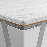Slybear Topper 180x200cm, H3 H4, 7,5cm Höhe Matratzentopper, Bequemer 180x200 Gelschaum Matratzen Topper mit atmungsaktivem und waschbarem Bezug für Boxspringbett Wohnwagen Sofa Bett