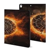 Folio Case for iPad Pro11 Inch 2020/2021iPad Air 5th/4th iPad 10.2 Inch 2020 Generation iPad 10.9 Inch 2022/2020 Dart Board Printed Stand Soft Back Cover