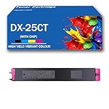 CMADJT Für Sharp kompatible Tonerkartusche DX-25CT (BK/C/M/Y Tintenpatrone), passend für Sharp DX2508NC DX2008UC DX2500 DX3008 DX4508 Multifunktions-Laserdrucker mit Chip,Magenta-1Pack