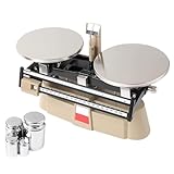 JXYQ Mechanische Waage, Präzisionswaage mit Zwei Schalen, Laborinstrument, Waage mit Medikamentenschale, Lehrprüfgerät, Geeignet für Lebensmittel, Medizinschulen und andere Branchen