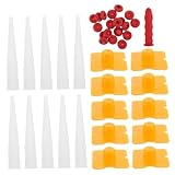 DOITOOL Caulking Tool Kit mit Wiederverwendbaren Dichtkappen und Applikationsdüsen Langlebig Latex Verhindert Austrocknen Des Dichtmittels Einfach zu Bedienen für Verschiedene