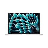 Apple 2023 MacBook Air Laptop mit M2 Chip: 15,3' Liquid Retina Display, 8GB RAM, 256 GB SSD Speicher, beleuchtete Tastatur, 1080p FaceTime HD Kamera. Funktioniert mit iPhone/iPad, Silber