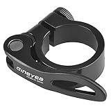 TRIWONDER Fahrrad Sattelkloben 28,6 mm 31,8 mm 34,9 mm, Sattelklemme Schnellspanner Sattelstütze Sattelstützenklemme für MTB und Rennrad (Schwarz, 28.6mm)