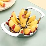 VAPORVERSE Profi Edelstahl Apfelteiler,Küchenwerkzeug für Stzubereitung12Klingen Langlebig, Vielseitigund Einfach Reinigen Entkernerfessioneller Apfelschneider